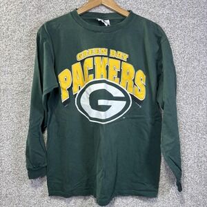 Vintage Green Bay Packers Shirt Mens Large Green NFL Football Nutmeg Mills 90s